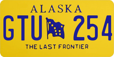 AK license plate GTU254