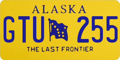 AK license plate GTU255