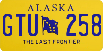 AK license plate GTU258