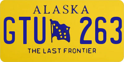 AK license plate GTU263