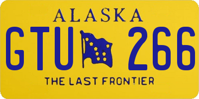 AK license plate GTU266