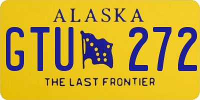 AK license plate GTU272