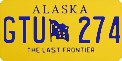 AK license plate GTU274