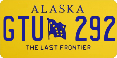 AK license plate GTU292