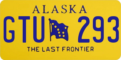 AK license plate GTU293