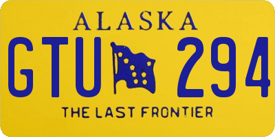 AK license plate GTU294