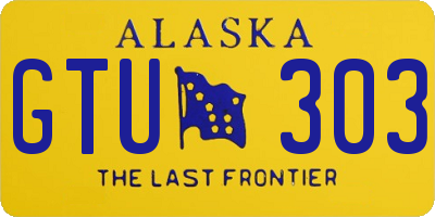 AK license plate GTU303