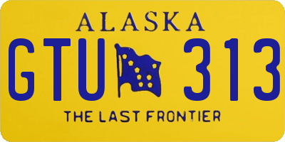 AK license plate GTU313