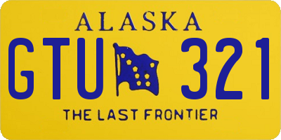 AK license plate GTU321