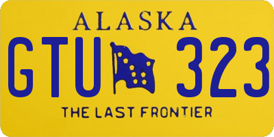 AK license plate GTU323
