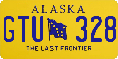 AK license plate GTU328