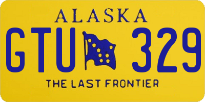 AK license plate GTU329