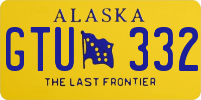 AK license plate GTU332