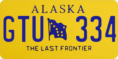 AK license plate GTU334