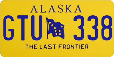 AK license plate GTU338