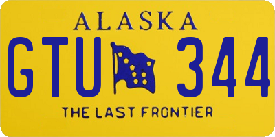 AK license plate GTU344