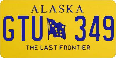 AK license plate GTU349