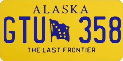 AK license plate GTU358