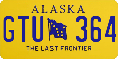 AK license plate GTU364