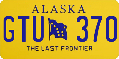 AK license plate GTU370