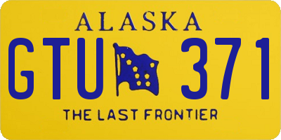 AK license plate GTU371