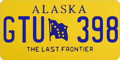 AK license plate GTU398