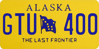 AK license plate GTU400