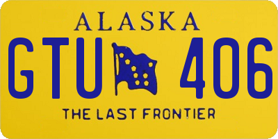 AK license plate GTU406