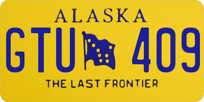 AK license plate GTU409