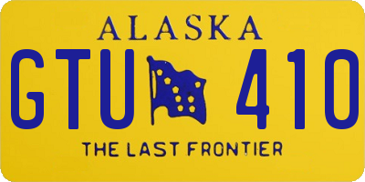 AK license plate GTU410