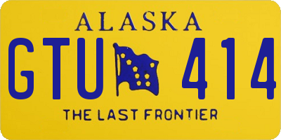 AK license plate GTU414