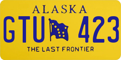 AK license plate GTU423