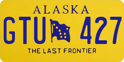 AK license plate GTU427