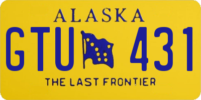 AK license plate GTU431