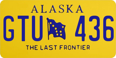 AK license plate GTU436