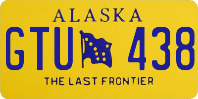 AK license plate GTU438