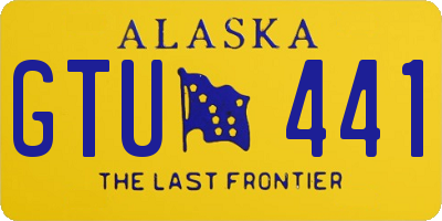 AK license plate GTU441