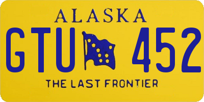 AK license plate GTU452