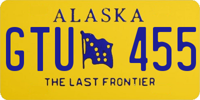 AK license plate GTU455