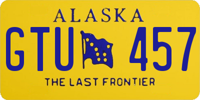 AK license plate GTU457