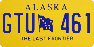 AK license plate GTU461