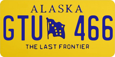 AK license plate GTU466