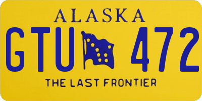 AK license plate GTU472