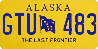 AK license plate GTU483