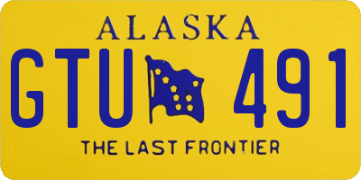 AK license plate GTU491