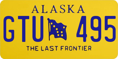 AK license plate GTU495