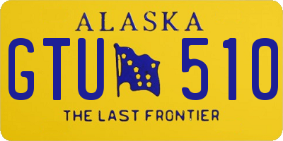 AK license plate GTU510