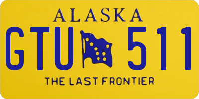 AK license plate GTU511