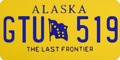 AK license plate GTU519