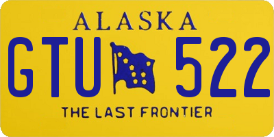 AK license plate GTU522